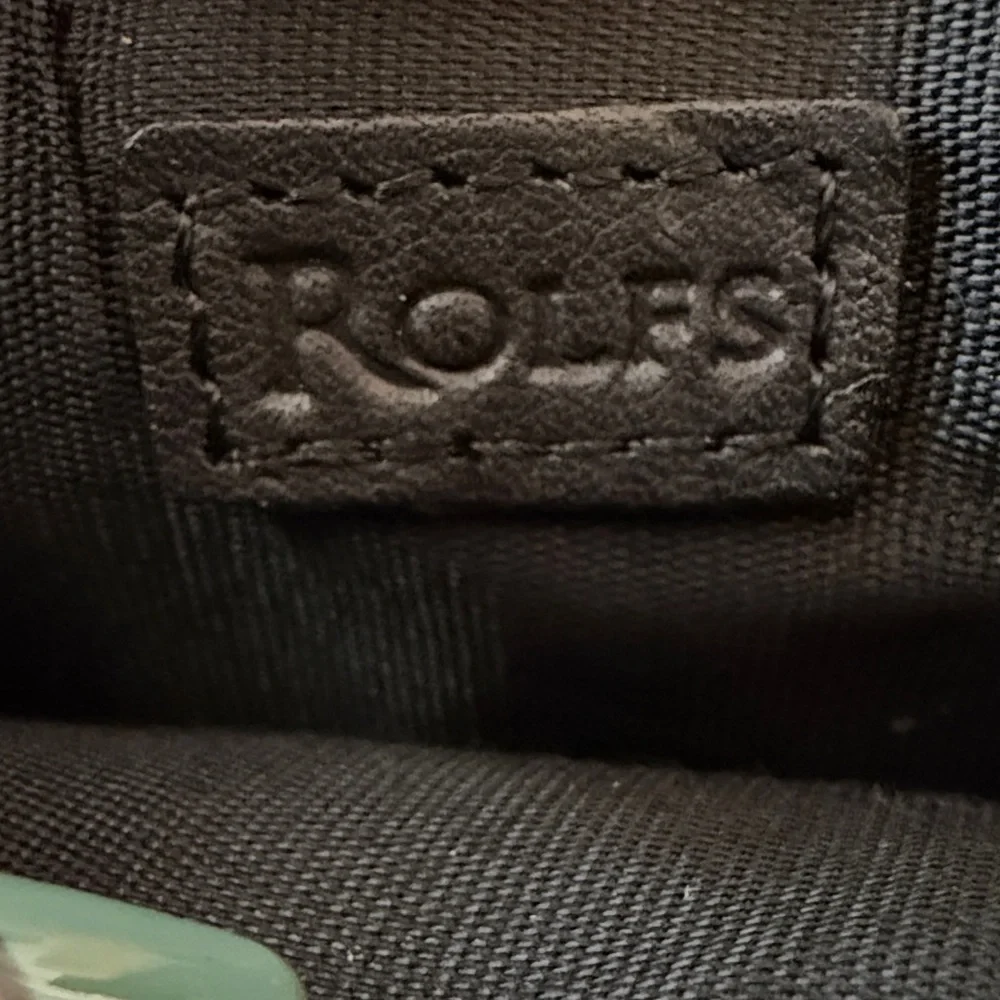 Rolfs Black Wristlet with M Monogram